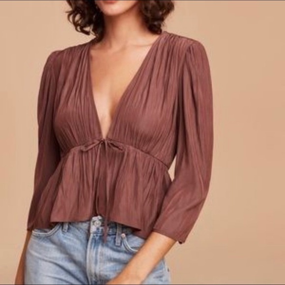 Wilfred Shanina Tie Front Blouse - Picture 2 of 9